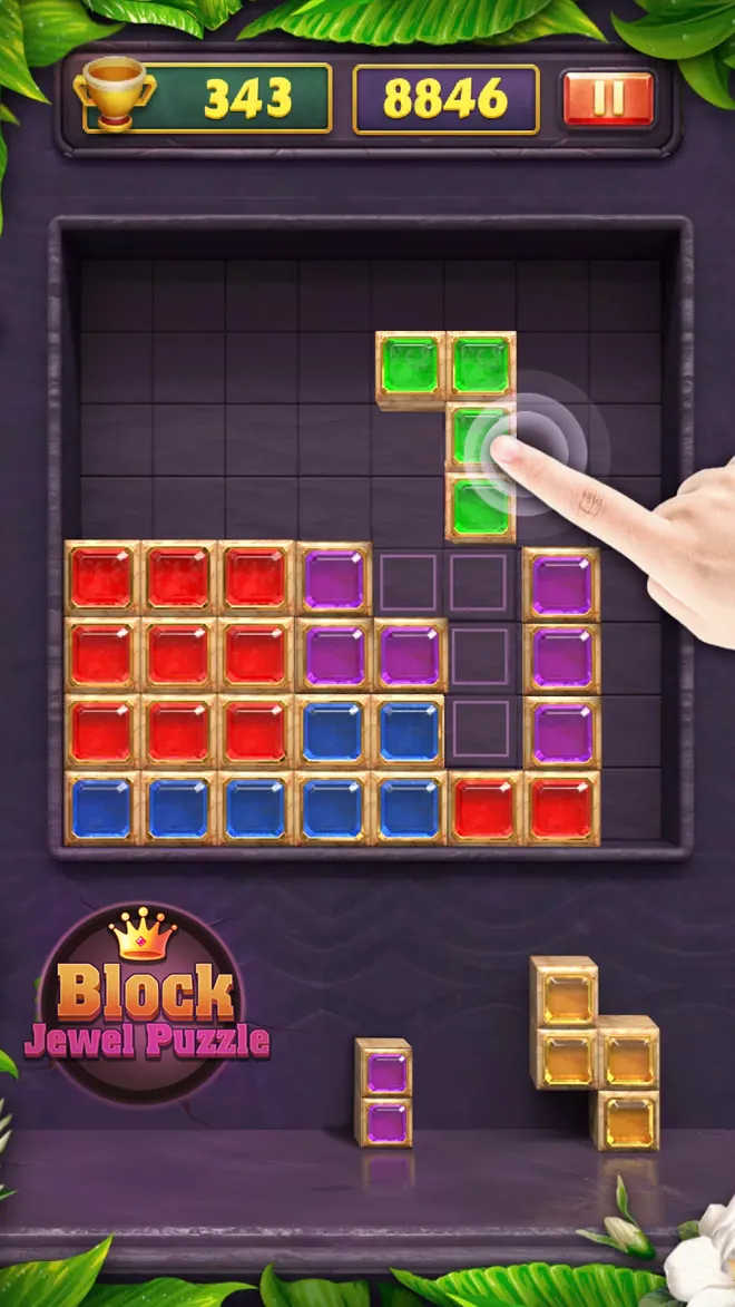Jewel Block Puzzle: Gem Blast — griglia di gemme